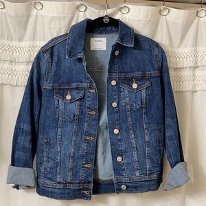 NWOT dark wash denim jacket